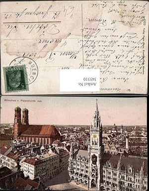 Bild des Verkufers fr 345310,Mnchen Rathaus Frauenkirche vom Petersturm pub Franz Hayer 1203 zum Verkauf von Versandhandel Lehenbauer