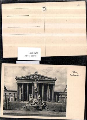 Bild des Verkufers fr 2005349,Wien Parlament m. Brunnen zum Verkauf von Versandhandel Lehenbauer
