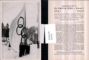Imagen del vendedor de 239101,Sammelbild Olympia 1936 Gruppe 53 Bild 2 Olympischer Banner a la venta por Versandhandel Lehenbauer