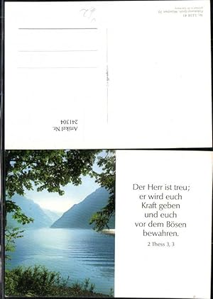 Image du vendeur pour 241304,Fotokunst Groh 223641 See Bergkulisse Partie Spruch Bibel mis en vente par Versandhandel Lehenbauer