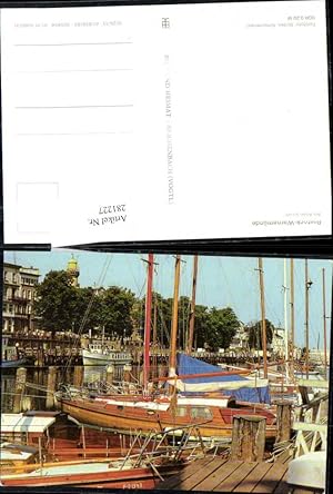 Imagen del vendedor de 281227,Rostock Warnemnde Am Alten Strom Hafen Segelboote Boote a la venta por Versandhandel Lehenbauer