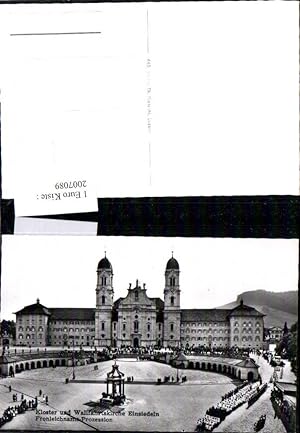 Bild des Verkufers fr 2007089,Kloster u. Wallfahrtskirche Kirche Einsiedeln Fronleichnams-Prozession zum Verkauf von Versandhandel Lehenbauer