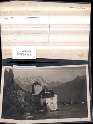 Image du vendeur pour 2007130,Chateau de Chillon et Ponte du Midi Schloss Bergkulisse b. Veytaux Kt Waadt mis en vente par Versandhandel Lehenbauer