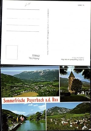 Bild des Verkufers fr 294852,Payerbach an d. Rax Totale Kirche Fluss Mehrbildkarte zum Verkauf von Versandhandel Lehenbauer