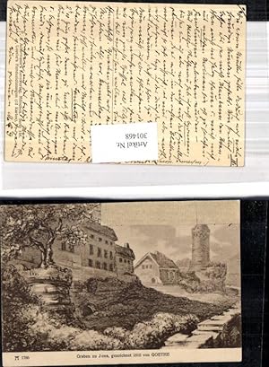 Bild des Verkufers fr 301468,Knstler Ak Goethe Handzeichnung Graben z. Jena pub F. A. Ackermann 148 zum Verkauf von Versandhandel Lehenbauer