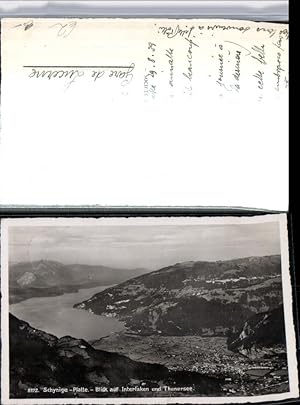 Bild des Verkufers fr 309576,Schynige-Platte Blick auf Interlaken Totale m. Thunersee Kt Bern zum Verkauf von Versandhandel Lehenbauer