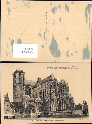 Bild des Verkufers fr 320441,Le Mans La Cathedrale Saint Julien Kirche zum Verkauf von Versandhandel Lehenbauer