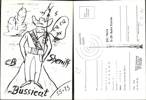 Bild des Verkufers fr 92443,QSL CB Karte Wolfsegg Sheriff Bussicat Kaktus zum Verkauf von Versandhandel Lehenbauer
