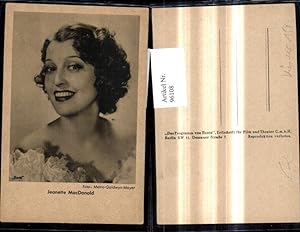 Immagine del venditore per 96108,Jeanette MacDonald Schauspielerin pub Ross venduto da Versandhandel Lehenbauer
