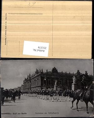 Image du vendeur pour 231579,Berlin Aufziehen d. Schlosswache Soldaten Uniformen Pickelhauben mis en vente par Versandhandel Lehenbauer