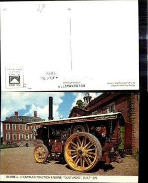 Bild des Verkufers fr 173666,Burrell Showman Traction Engine Quo Vadis 1922 Landwirtschaftliche Maschine zum Verkauf von Versandhandel Lehenbauer