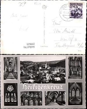 Bild des Verkufers fr 259623,Heiligenkreuz Totale Stift Kirche Innenansicht Orgel Mehrbildkarte zum Verkauf von Versandhandel Lehenbauer
