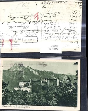 Bild des Verkufers fr 262667,Hohensalzburg u. Untersberg Schloss Burg zum Verkauf von Versandhandel Lehenbauer