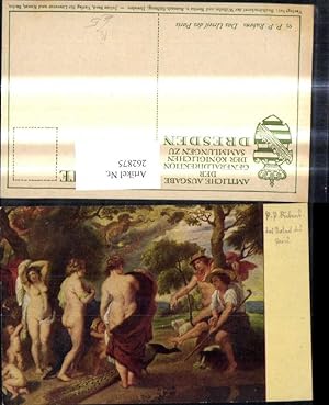 Seller image for 262875,Knstler Ak Peter Paul Rubens Das Urteil des Paris Erotik Nackte Frauen Kinder Pfau Akt for sale by Versandhandel Lehenbauer