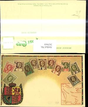 Bild des Verkufers fr 262969,Repro Briefmarkensprache Briefmarken Lagekarte Salomonen Australien zum Verkauf von Versandhandel Lehenbauer