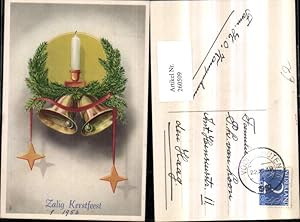 Bild des Verkufers fr 260509,Weihnachten Tannenzweige Kerze Glocken Sterne zum Verkauf von Versandhandel Lehenbauer