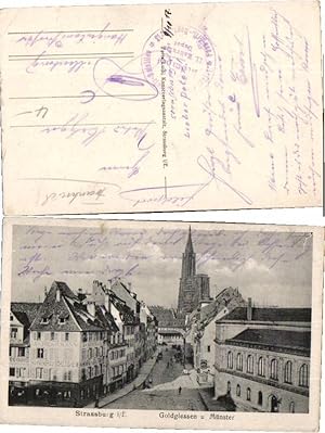 Bild des Verkufers fr 45990,Strassburg im Elsass Goldgiessen Mnster 1915 zum Verkauf von Versandhandel Lehenbauer