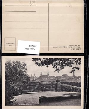 Bild des Verkufers fr 218280,Dresden Blick v. Garten des Japanischen Palais auf d. Altstadt Teilansicht zum Verkauf von Versandhandel Lehenbauer