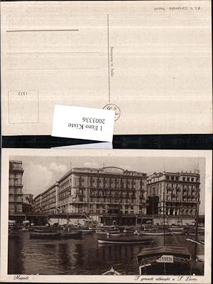 Image du vendeur pour 2003336,Napoli Neapel I grandi alberghi a S. Lucia Boote Ruderboote Grand Hotel mis en vente par Versandhandel Lehenbauer