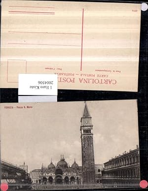 Bild des Verkufers fr 2004506,Venezia Venedig Piazza San Marco Markusplatz Turm zum Verkauf von Versandhandel Lehenbauer