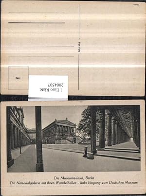 Image du vendeur pour 2004507,Berlin Die Museums-Insel Nationalgalerie m. Wandelhalle Eingang zum Deutschen Museum mis en vente par Versandhandel Lehenbauer