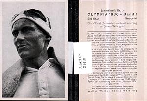 Imagen del vendedor de 239118,Sammelbild Olympia 1936 Gruppe 56 Bild 21 Elis Viklund Skilanglauf a la venta por Versandhandel Lehenbauer