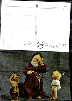Bild des Verkufers fr 136353,Puppen Elli Riehl W 86 Spielzeug Priester Mnch m. goldenen Schlssel Engel Teufel zum Verkauf von Versandhandel Lehenbauer