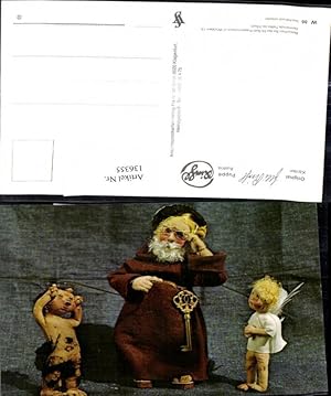 Bild des Verkufers fr 136355,Puppen Elli Riehl W 86 Spielzeug Priester Mnch m. goldenen Schlssel Engel Teufel zum Verkauf von Versandhandel Lehenbauer