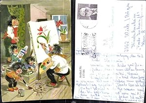 Bild des Verkufers fr 137186,Igel Maler Leinwand Farben Kinder zum Verkauf von Versandhandel Lehenbauer