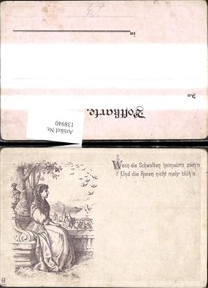 Bild des Verkufers fr 138940,Knstler Ak Frau v. Stadt Spruch Text zum Verkauf von Versandhandel Lehenbauer