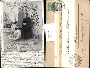 Bild des Verkufers fr 139568,Knstler Ak Mdchen liest Mutter Buch vor Rosen Spruch Text zum Verkauf von Versandhandel Lehenbauer