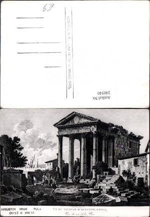 Image du vendeur pour 240540,Pula Augustov Hram Augustus-Tempel mis en vente par Versandhandel Lehenbauer