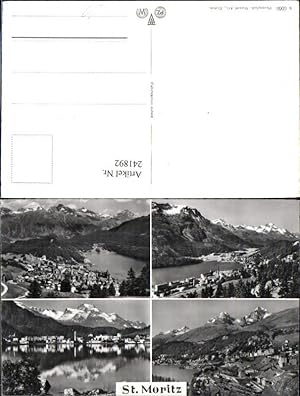 Bild des Verkufers fr 241892,St. Moritz Totale Mehrbildkarte Kt Graubnden zum Verkauf von Versandhandel Lehenbauer