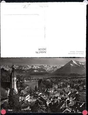 Bild des Verkufers fr 242128,Thun Totale m. Alpenkette Blmlisalp Niesen Kt Bern zum Verkauf von Versandhandel Lehenbauer