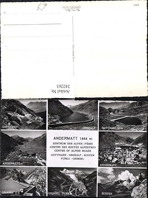 Seller image for 242263,Andermatt Totale Grimsel Gotthard Susten Oberalp Mehrbildkarte Kt Uri for sale by Versandhandel Lehenbauer