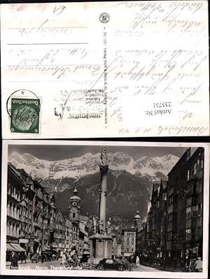 Seller image for 255731,Innsbruck Maria Threesien-Strae Straenansicht Annasule Geschfte Bergkulisse for sale by Versandhandel Lehenbauer