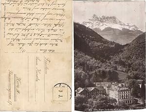 Bild des Verkufers fr 46284,Aigle le Grand Hotel et la dent du midi zum Verkauf von Versandhandel Lehenbauer