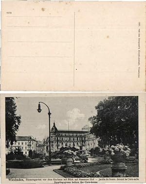 Bild des Verkufers fr 46581,Wiesbaden Blumengarten Kurhaus Nassauer Hof zum Verkauf von Versandhandel Lehenbauer