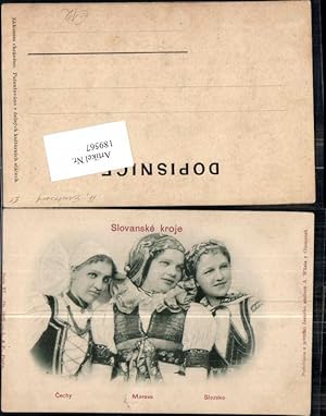 Seller image for 189567,Relief Prge AK Slovanske kroje Typen Slownien Tracht Trachten Cechy Morava Slezsko for sale by Versandhandel Lehenbauer