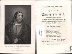 189798,Sterbebild Theresia Uhlrich Kürschner Tochter Kufstein 1865