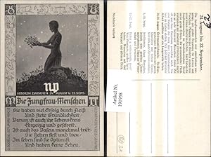 Bild des Verkufers fr 191958,Knstler AK Die Jungfrau-Menschen Jungfrau Gedicht Text zum Verkauf von Versandhandel Lehenbauer