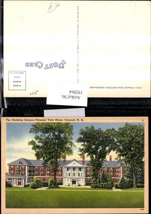 Bild des Verkufers fr 192064,New Hampshire Concord The Christian Science Pleasant View Home zum Verkauf von Versandhandel Lehenbauer