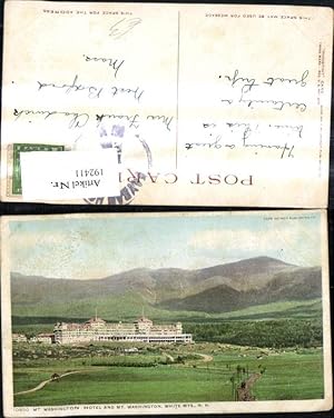 Immagine del venditore per 192411,New Hampshire White Mountains Mt. Washington Hotel and Mt. Washington venduto da Versandhandel Lehenbauer