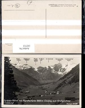 Bild des Verkufers fr 192715,Ferleiten m. Pfandlscharte Einstieg z. Groglockner Gipfelkarte zum Verkauf von Versandhandel Lehenbauer