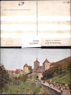 Bild des Verkufers fr 195312,Rothenburg o. Tauber Kobolzeller Tor u. Steig zum Verkauf von Versandhandel Lehenbauer