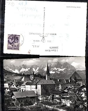 Bild des Verkufers fr 2000676,Kitzbhel Teilansicht m. d. Kaisergebirge zum Verkauf von Versandhandel Lehenbauer