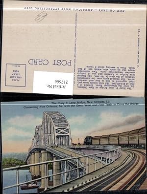 Immagine del venditore per 217666,Louisiana New Orleans Huey P. Long Bridge connecting New Orleans with the Great West and First Train to Cross the venduto da Versandhandel Lehenbauer