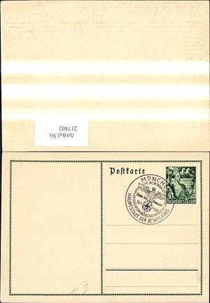 Seller image for 217402,WW2 Propaganda Postkarte Sonderstempel Mnchen Hauptstadt d. Bewegung 1938 for sale by Versandhandel Lehenbauer