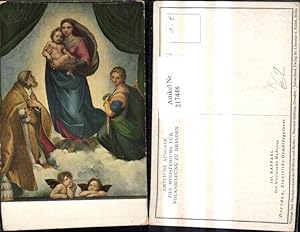 Bild des Verkufers fr 217448,Religion Knstler Ak Raffael Die Sixtinische Madonna zum Verkauf von Versandhandel Lehenbauer