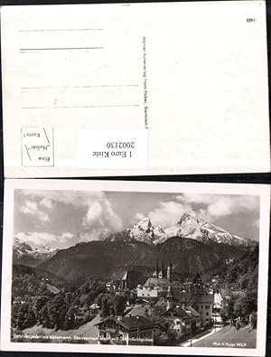 Bild des Verkufers fr 2002130,Berchtesgaden Totale m. Watzmann Steinernem Meer u. Schnfeldspitze zum Verkauf von Versandhandel Lehenbauer
